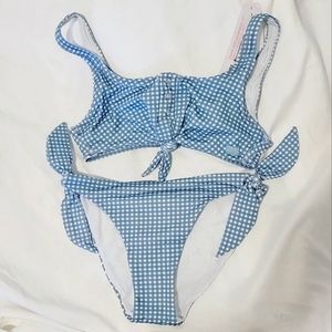 NWT Banana Moon TEEN Gingham Bikini w/ Bag XS